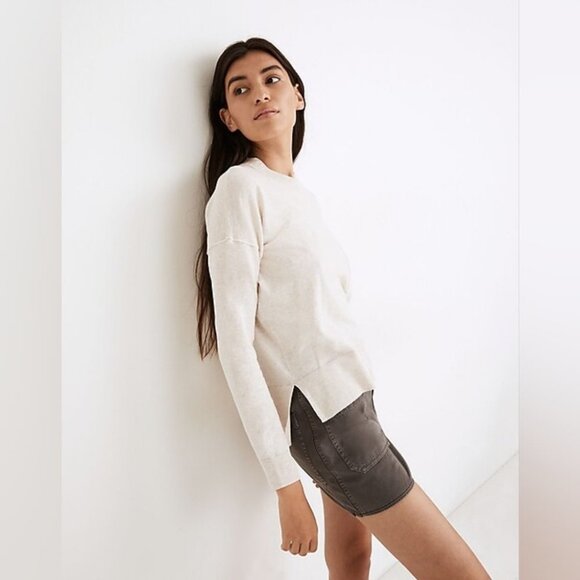 Madewell | Lightweight Pocket Pullover Sweater in Heather Calico - Picture 8 of 10